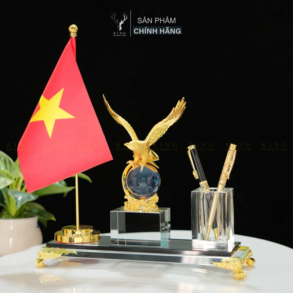 Hộp Cắm Bút Doanh Nhân Đại Bàng Tung Cánh nhiều tuỳ chọn - KD07